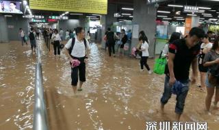 深圳地铁站被淹 深圳地铁站被淹
