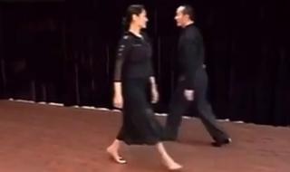 慢三步舞基本步教学