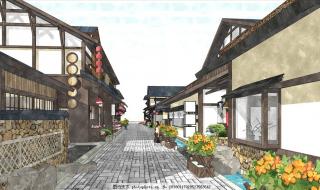 日式风情街穿明服饰