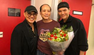 向佐晒李连杰近照